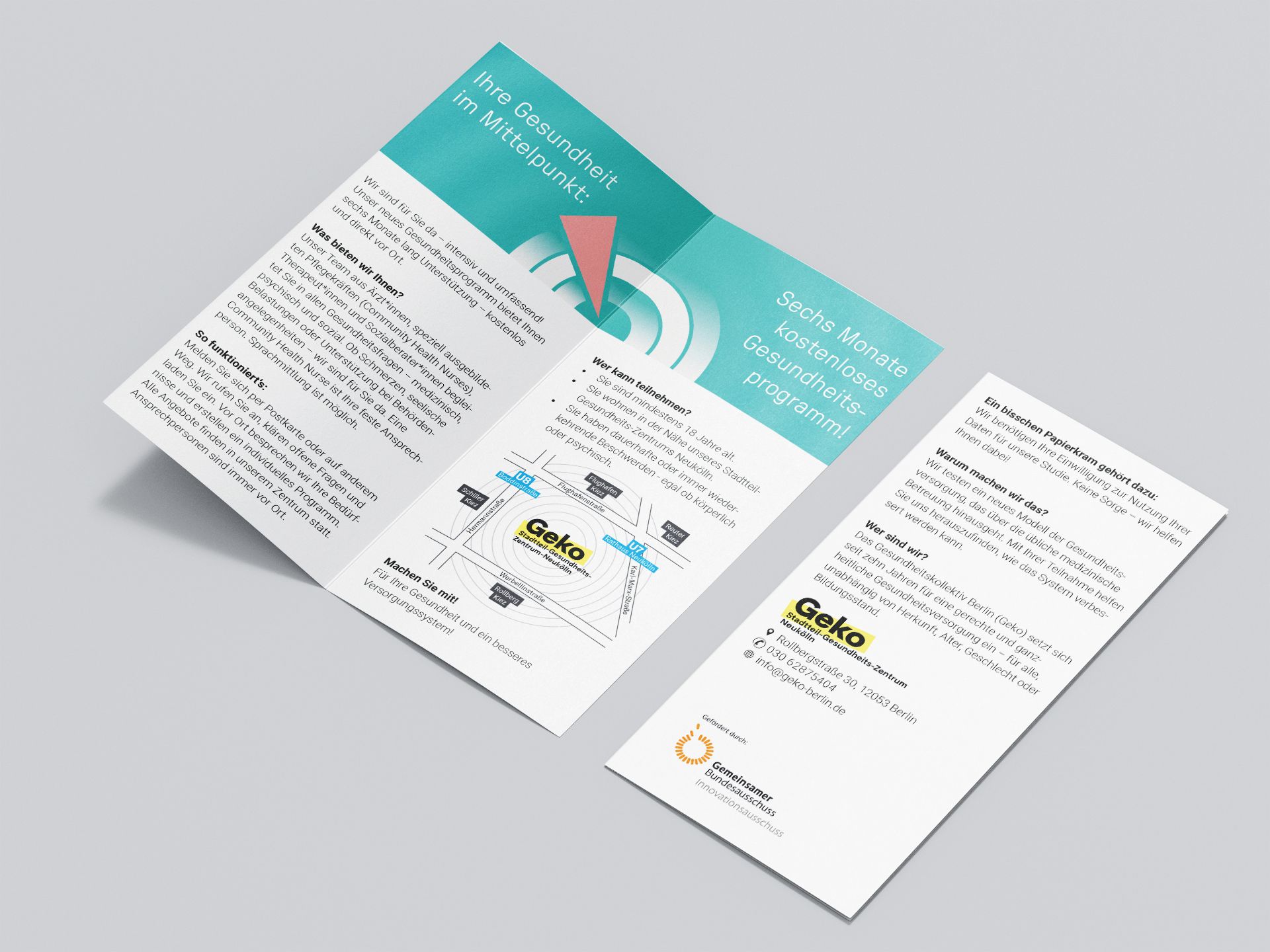 Foto des Rekrutierungsflyers.