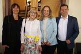 Jubiläumsempfang im Rathaus Lichtenberg am 25. Juni 2025: Elisabeth Sobotka, Regina Lux-Hahn, Sarah Wedl-Wilson und Martin Schaefer