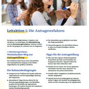 Titelbild von Factsheet zu den Antragsverfahren in Erasmus+ Jugend Leitaktion 1