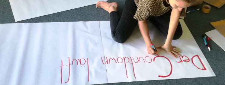 Banner "der Countdown läuft"
