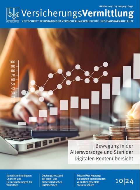 Cover der BVK Mitgliederzeitschrift VersicherungsVermittlung Ausgabe 10 | 2024