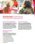 Coverbild der Publikation Factsheet zum Qualitätssiegel im Europäischen Solidaritätskorps