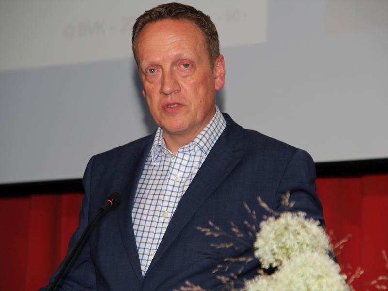 BVK-Vizepräsident Andreas Vollmer berichtete u. a. aus den Kommissionen Betriebswirtschaft, Makler und Schadenversicherung