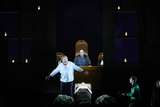 Michael Volle (Don Giovanni), Peter Rose (Komtur) und Riccardo Fassi (Leporello)