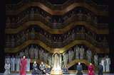 Manuel Winckhler (Hohepriester des Baal), Mika Kares (Zaccaria), Marina Prudenskaya (Fenena), Luca Salsi (Nabucco), Ivan Magrì (Ismaele), Sonja Herranen (Anna), Andrés Moreno García (Abdallo), Ensemble und Chor