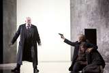 Falk Struckmann (Don Pizarro), Camilla Nylund (Leonore) und Andreas Schager (Florestan)