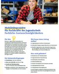 Coverbild der Publikation Factsheet zu Fachkräftemaßnahmen in Erasmus+ Jugend