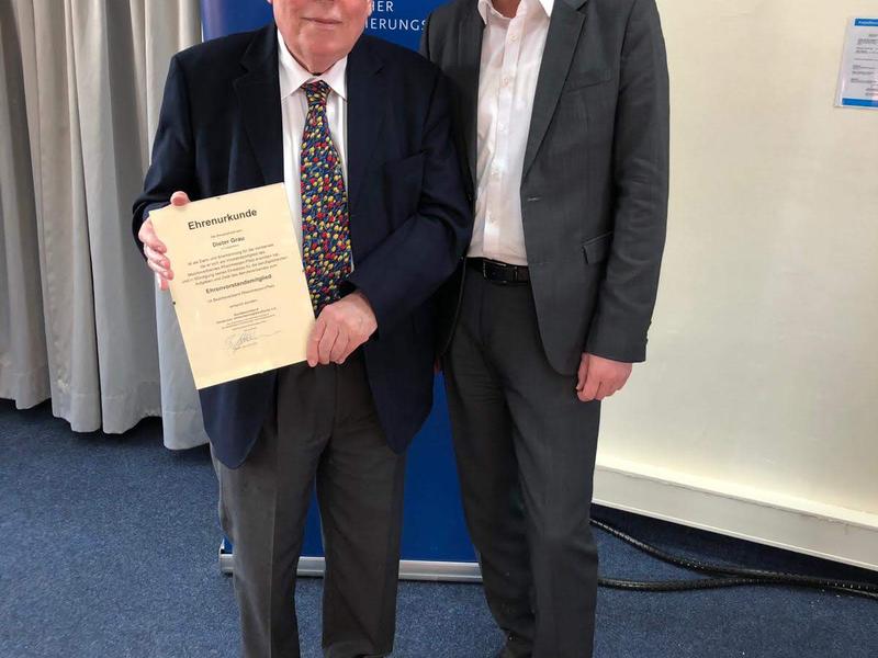 Dieter Grau wird zum Ehrenmitglied des BV Rheinhessen-Pfalz ernannt