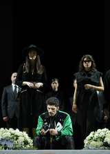 Slávka Zámečníková (Donna Anna), Riccardo Fassi (Leporello) und Serena Sáenz (Zerlina)