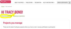 Edit your personal details - Screenshot
