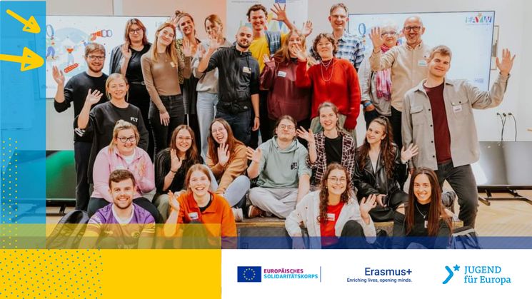 Studierenden aus Belgien, Deutschland, Irland, Italien und Slowenien