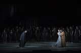 Gyula Orendt (Zurga), Olga Peretyatko-Mariotti (Leïla), Francesco Demuro (Nadir) und Chor