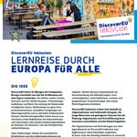 Bild zur Publikation Factsheet zu DiscoverEU Inklusion in Erasmus+ Jugend