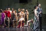 Marie-Claude Chappuis (Dido), Nikolay Borchev (Aeneas) und Ensemble