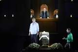 Michael Volle (Don Giovanni), Peter Rose (Komtur) und Riccardo Fassi (Leporello)