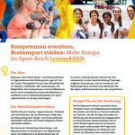 Titelbild von Fact Sheet - Das fördert Erasmus+ Sport