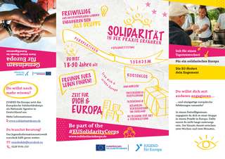 Gemeinsam für Europa - Starte deinen Einsatz im Freiwilligenteam