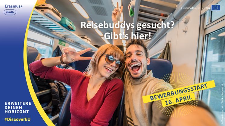 DiscoverEU Bewerbungsstart am 16. April
