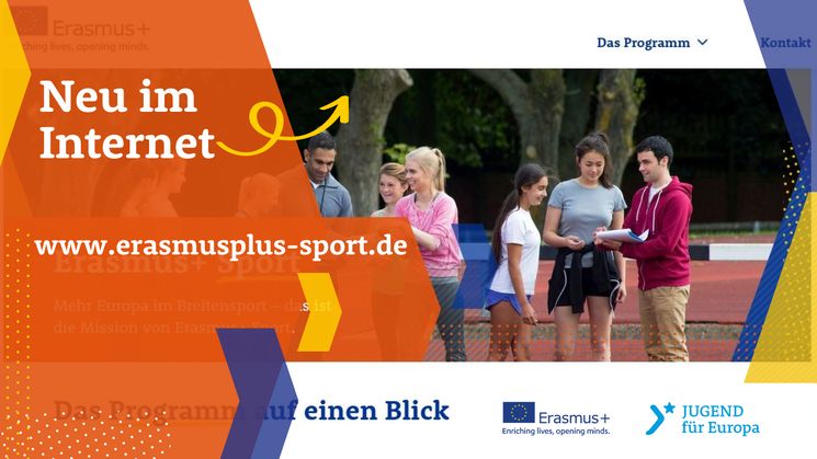 Link zu erasmusplus-sport.de