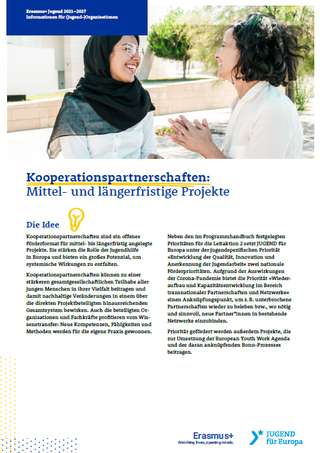 Factsheet zu Kooperationspartnerschaften in Erasmus+ Jugend