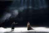 Gyula Orendt (Zurga), Olga Peretyatko-Mariotti (Leïla) und Francesco Demuro (Nadir)