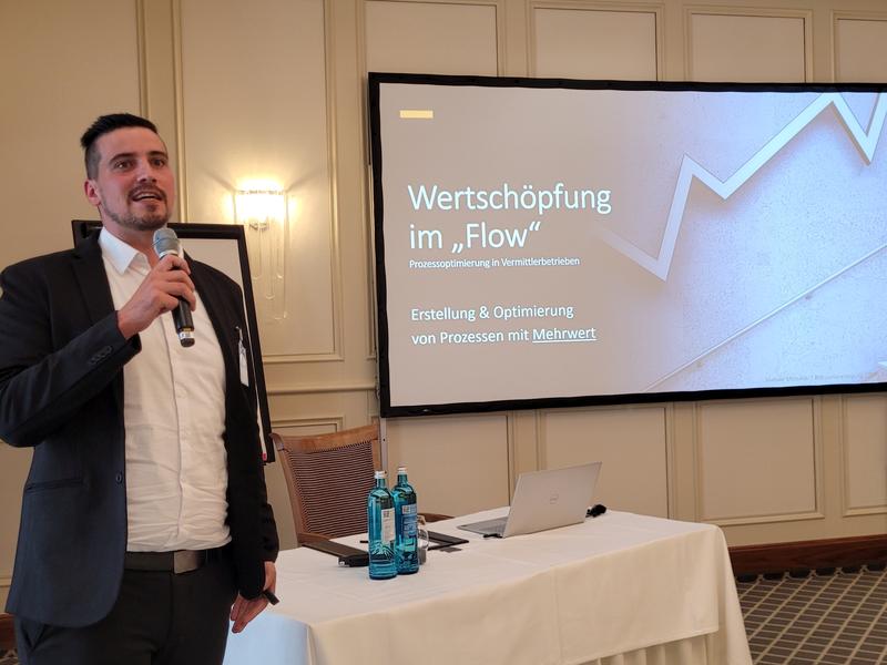 Michael Michalski erläuterte das Thema "Wertschöpfung im Flow"