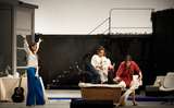 Katharina Kammerloher (Mrs. Meg Page), Michael Volle (Sir John Falstaff), Nadine Sierra (Nannetta), Daniela Barcellona (Mrs. Quickly)