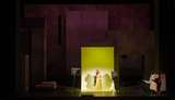 Michael Volle (Don Giovanni), Serena Sáenz (Zerlina) und Elsa Dreisig (Donna Elvira)