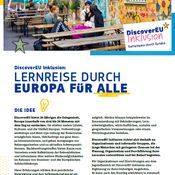 Titelbild von Factsheet zu DiscoverEU Inklusion in Erasmus+ Jugend