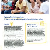 Titelbild von Factsheet zu Jugendbegegnungen in Erasmus+ Jugend
