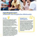 Bild zur Publikation Factsheet zu Jugendbegegnungen in Erasmus+ Jugend