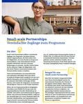 Coverbild der Publikation Factsheet zu den Small-scale Partnerships in Erasmus+ Jugend
