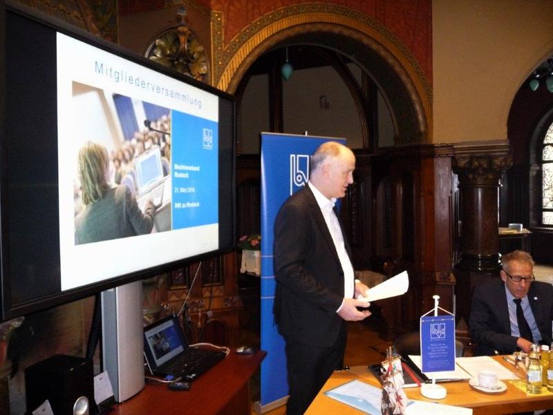 BV Vorsitzender Jörg Rackow legt Rechenschaft ab.