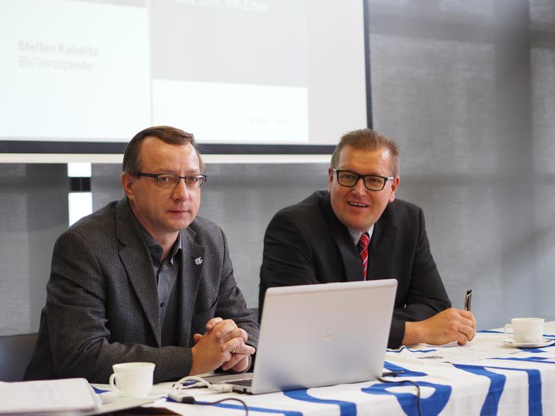 Unsere Besten: Vorstand Steffen Kabelitz (links) und Ingo Prokopp.