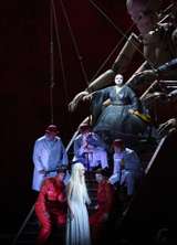 Aida Garifullina (Liù), Siyabonga Maqungo (Pong), Gyula Orendt (Ping), Andrés Moreno García (Pang), Elena Pankratova (Turandot)